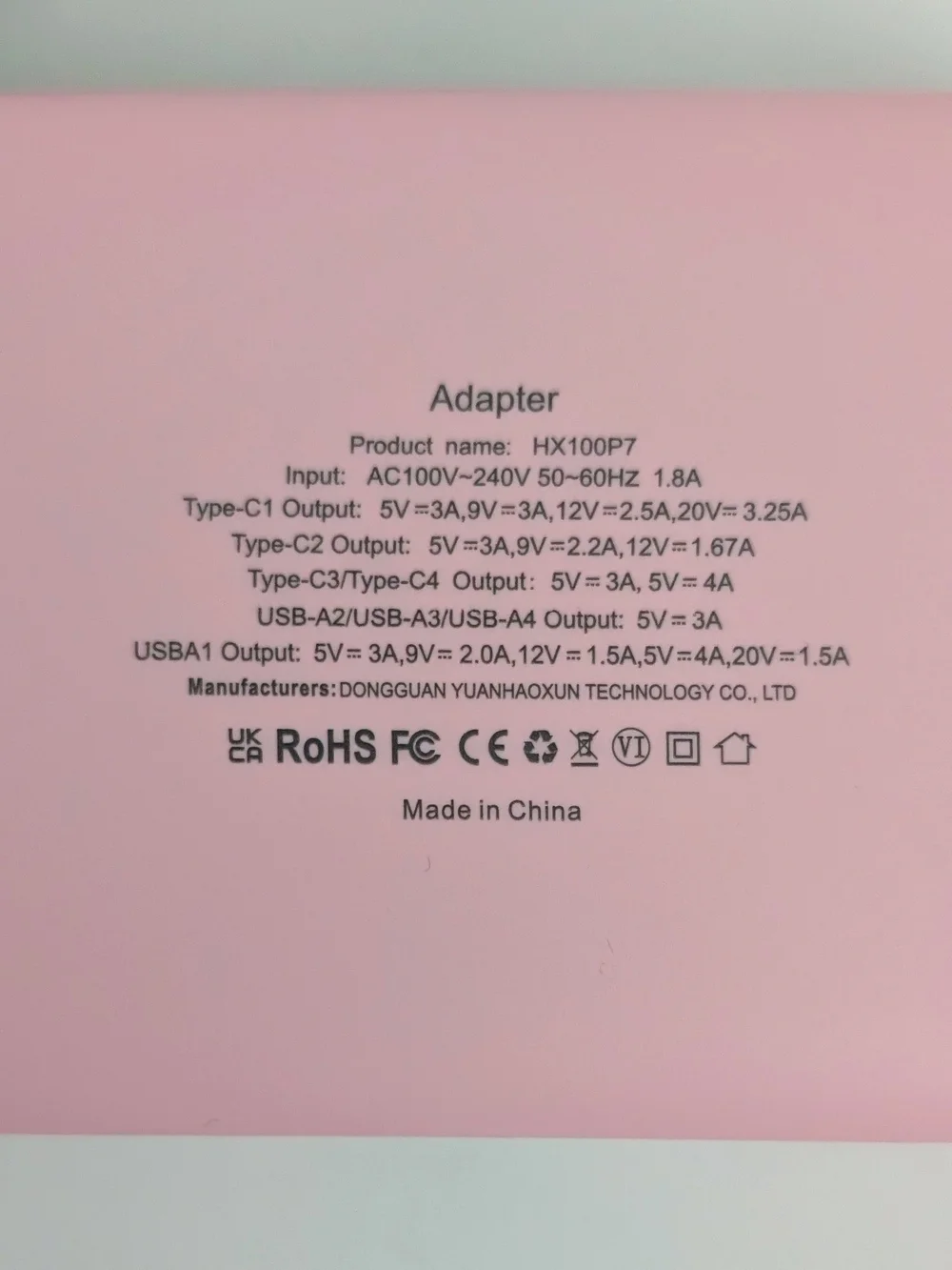 Multi-Device 8-Port USB Charging Station - Pink